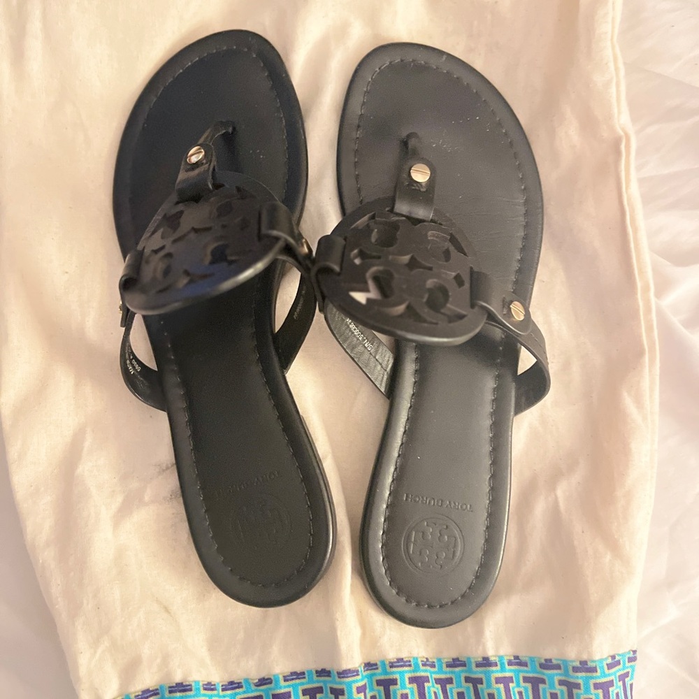 Tory Burch Black Miller Sandals
